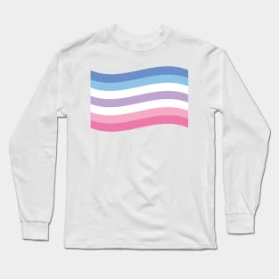 Bigender pride flag Long Sleeve T-Shirt